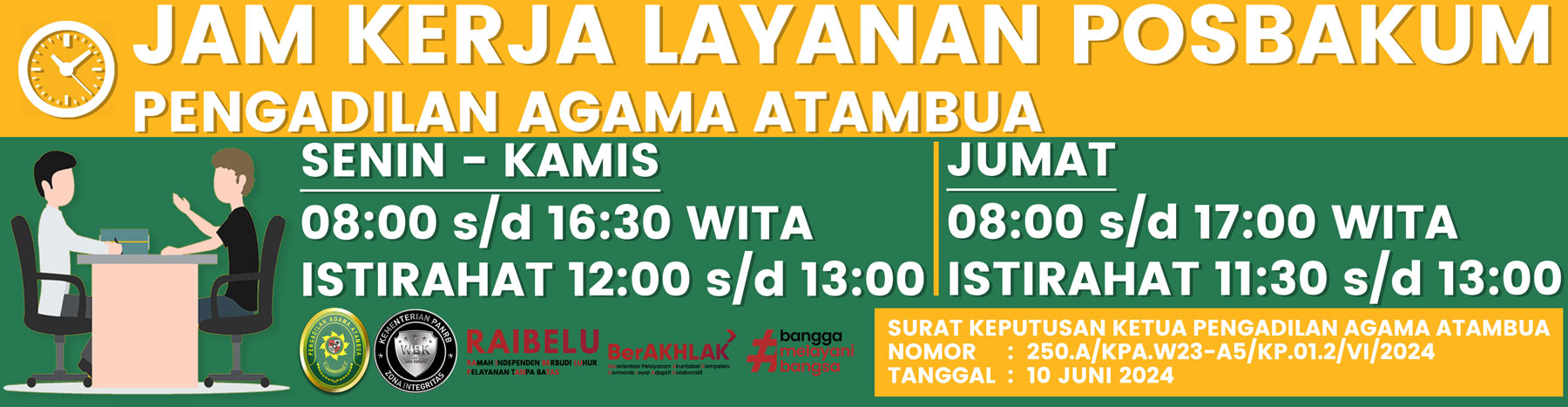 Jam Kerja Posbakum