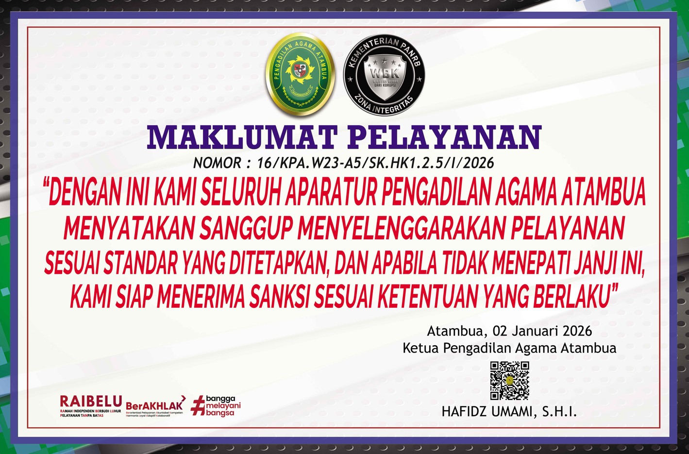 MAKLUMAT PELAYANAN 2026 Fix